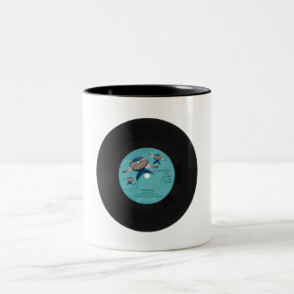 Kunstwerk van Grüntyers nieuwe single, “Whalesong" Tweekleurige Koffiemok