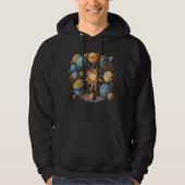 kunstwerk van het zonnestelsel hoodie (Voorkant)
