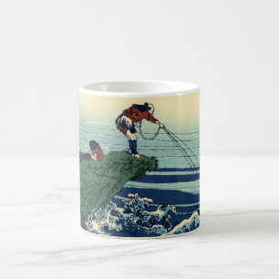 Kunstwerk van Hokusai Kajikazawa Visser Koffiemok