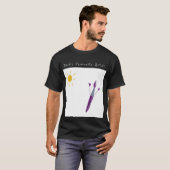 Kunstwerk van je kind voor vader op een T-shirt (Voorkant volledig)