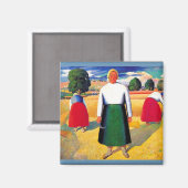 Kunstwerk van Kazimir Malevich, Reapers Magneet (Voorkant / Achterkant)