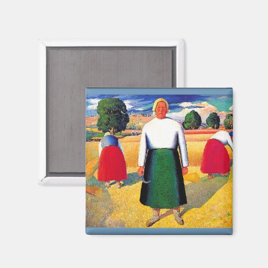 Kunstwerk van Kazimir Malevich, Reapers Magneet (Voorkant / Achterkant)