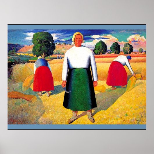 Kunstwerk van Kazimir Malevich, Reapers Poster (Voorkant)
