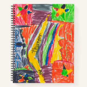 Kunstwerk van kinderen aandenken kunst of foto notitieboek