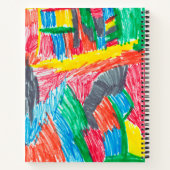 Kunstwerk van kinderen als aandenken kunst of foto notitieboek (Achterkant)