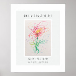 Kunstwerk van kinderen display aangepaste wandkuns poster