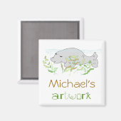 Kunstwerk van kinderen Magnet (Voorkant / Achterkant)