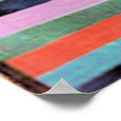 Kunstwerk van Paul Klee, Vuur in de Avond Poster (Hoek)