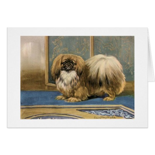  kunstwerk van Pekingese Dog, (Voorkant Horizontaal)