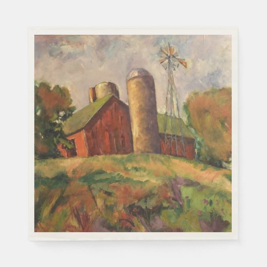 Kunstwerk van Richard Thorsen Paper Napkins Servet (Voorkant)