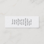 Kunstwerk van uw kind of tekening op een Bladwijze Mini Visitekaartje (Achterkant)