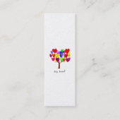 Kunstwerk van uw kind of tekening op een Bladwijze Mini Visitekaartje (Voorkant)