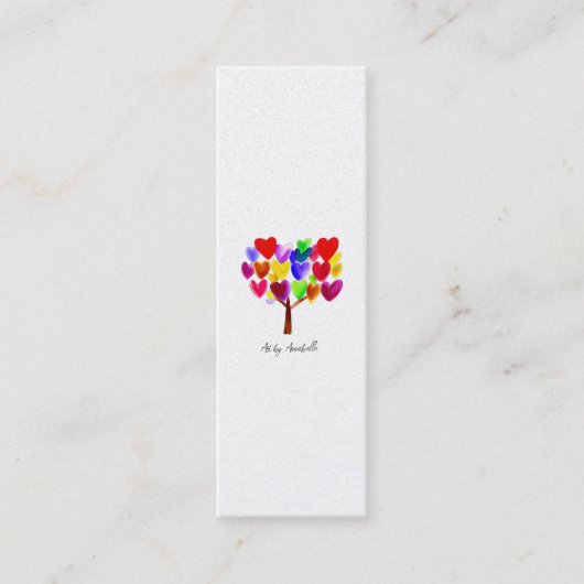 Kunstwerk van uw kind of tekening op een Bladwijze Mini Visitekaartje (Voorkant)