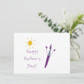 Kunstwerk van uw kind Vaderdag Feestdagenkaart (Staand voorkant)