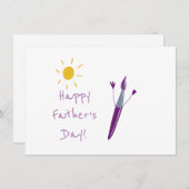 Kunstwerk van uw kind Vaderdag Feestdagenkaart (Voorkant / Achterkant)
