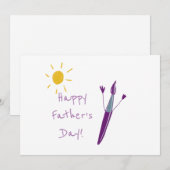 Kunstwerk van uw kind Vaderdag  Feestdagenkaart (Voorkant / Achterkant)