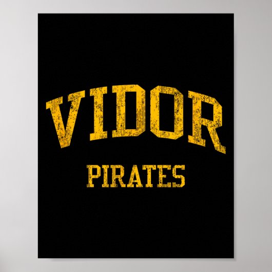 Kunstwerk van Vidor High School Hs Tx Poster (Voorkant)