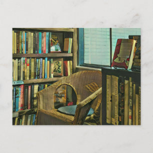 Kunstwerk van vintage boek briefkaart