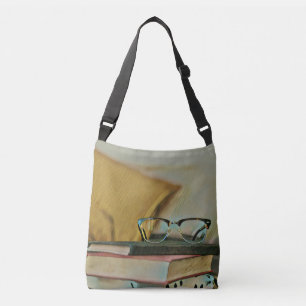 Kunstwerk van vintage boek crossbody tas