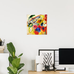 Kunstwerk van Wassily Kandinsky, Zwarte Streken 1, Poster
