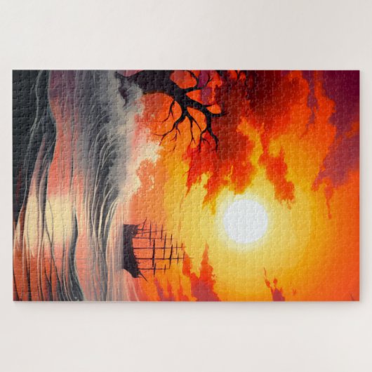 Kunstwerk verzenden legpuzzel (Horizontaal)