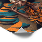 Kunstwerk voor Afrikaanse vrouwen Poster (Hoek)