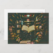 Kunstwerk voor boekenliefhebbers briefkaart (Voorkant / Achterkant)