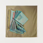 Kunstwerk voor boekenliefhebbers wandkleed (Voorkant (horizontaal))