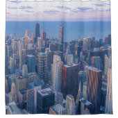 Kunstwerk voor de architectuur van Chicago | Douchegordijn (Voorkant)