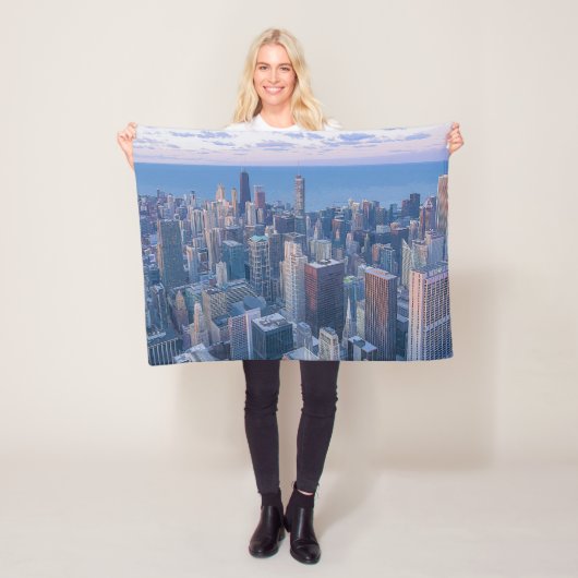Kunstwerk voor de architectuur van Chicago | Fleece Deken (In situ)