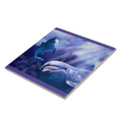 Kunstwerk voor dolfijn tegeltje (Zijkant)