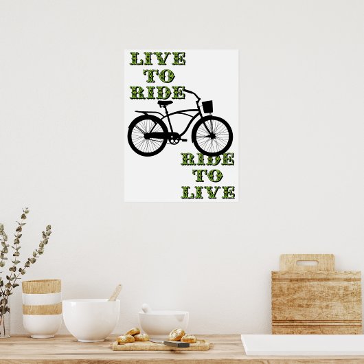 Kunstwerk voor fietslifestyle poster (Keuken)