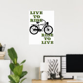 Kunstwerk voor fietslifestyle poster (Thuiskantoor)