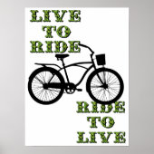 Kunstwerk voor fietslifestyle poster (Voorkant)