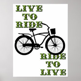 Kunstwerk voor fietslifestyle poster