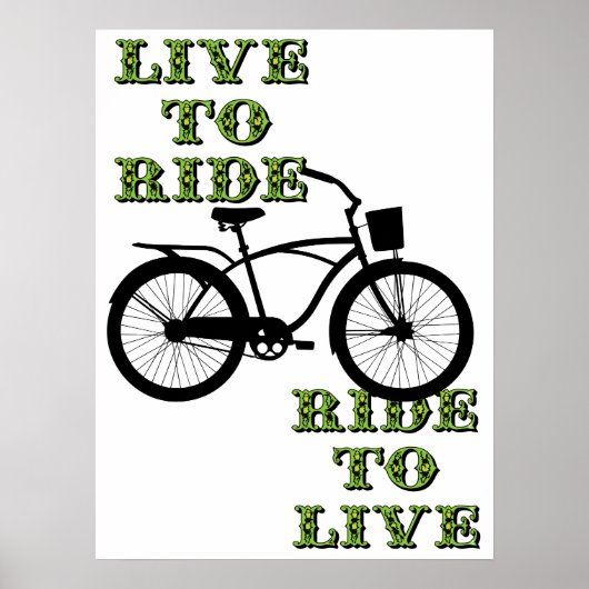 Kunstwerk voor fietslifestyle poster (Voorkant)