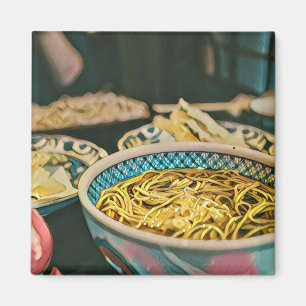 Kunstwerk voor het omvergooien van Ramen Magneet