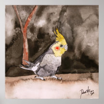 kunstwerk voor het schilderen van kokkelvogels