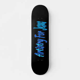 Kunstwerk voor Jezus 3, Crosses Blue Persoonlijk Skateboard