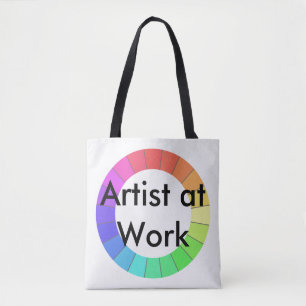 Kunstwerk voor kunstenaars - Gift Colorwheels-kleu Tote Bag