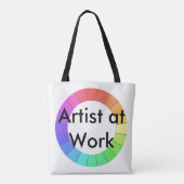 Kunstwerk voor kunstenaars - Gift Colorwheels-kleu Tote Bag (Achterkant)