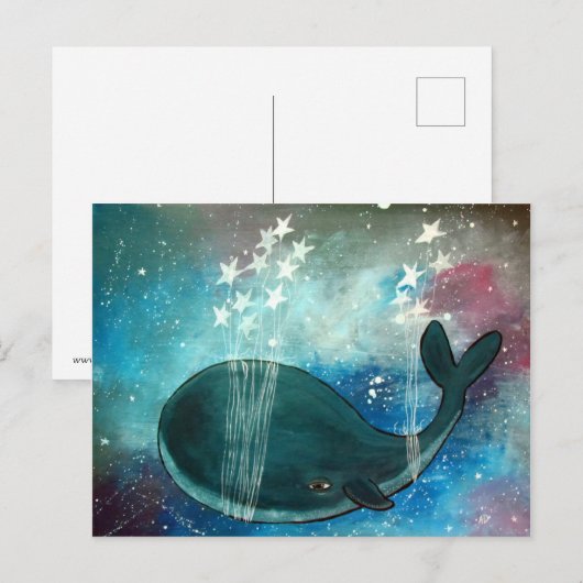 Kunstwerk voor walvisvis Briefkaart (Voorkant / Achterkant)