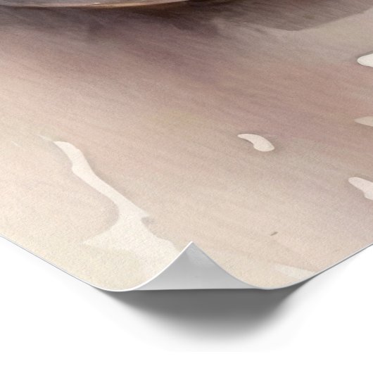 Kunstwerk Waterverf Ballet Slippers Poster (Hoek)