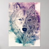 Kunstwerk Wolf Poster (Voorkant)