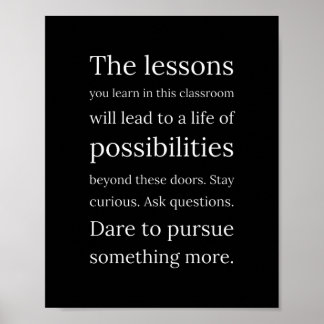 Kunstwerkcadeaus voor docenten en klaslokalen poster