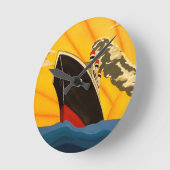 kunstwerken deco-scheepsmuur klok (Hoek)