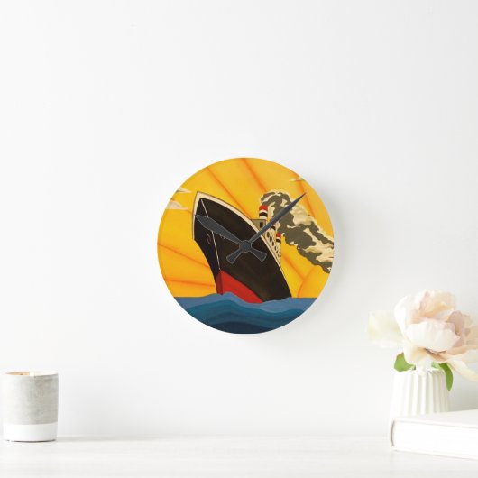 kunstwerken deco-scheepsmuur klok (Huis)