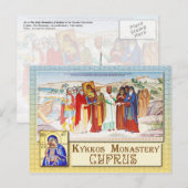 Kunstwerken in het klooster Kykkos, Troodos, Cypru Briefkaart (Voorkant / Achterkant)