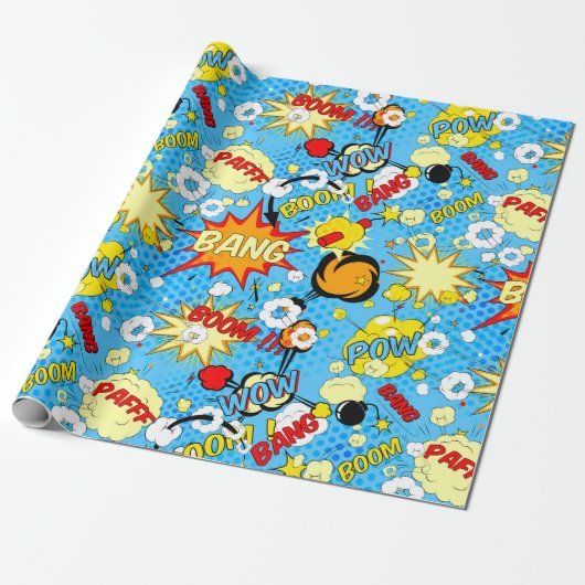 Kunstwerkpapier voor komische Pop Cadeaupapier (Uitgerold)