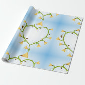 Kunstwerkpapier voor lentevloeren cadeaupapier (Uitgerold)